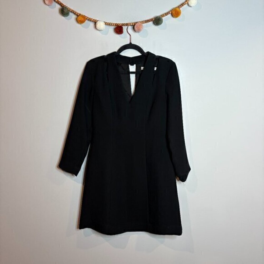 & Other Stories black collar cut out dress